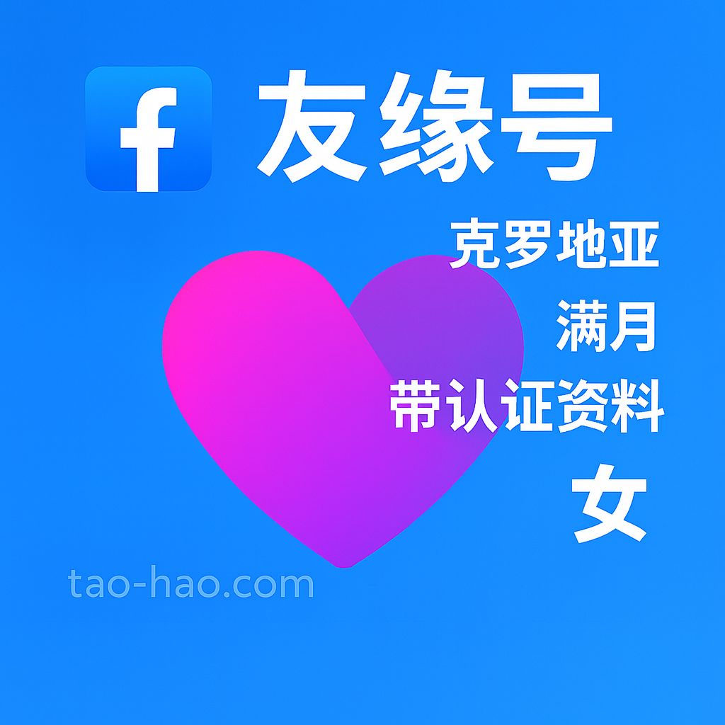 Facebook友缘号-克罗地亚原生ip注册-克罗地亚真人认证-Dating-满月-性别:女